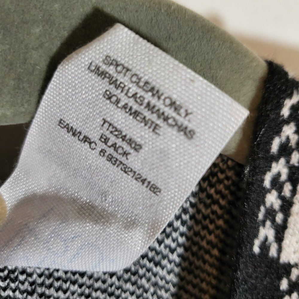 Time and Tru Women's Buffalo Check Wrap One Size Black/White NEW - Picture 4 of 5